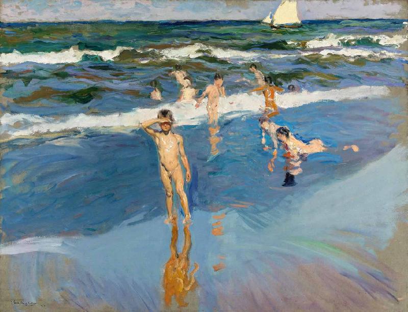 Joaquin Sorolla Y Bastida Children in the Sea oil painting picture